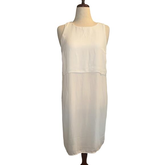 White sheer tunic with side slits - Picture 8 of 8